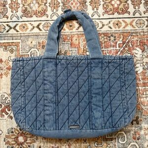 Quilted Denim Tote Bag